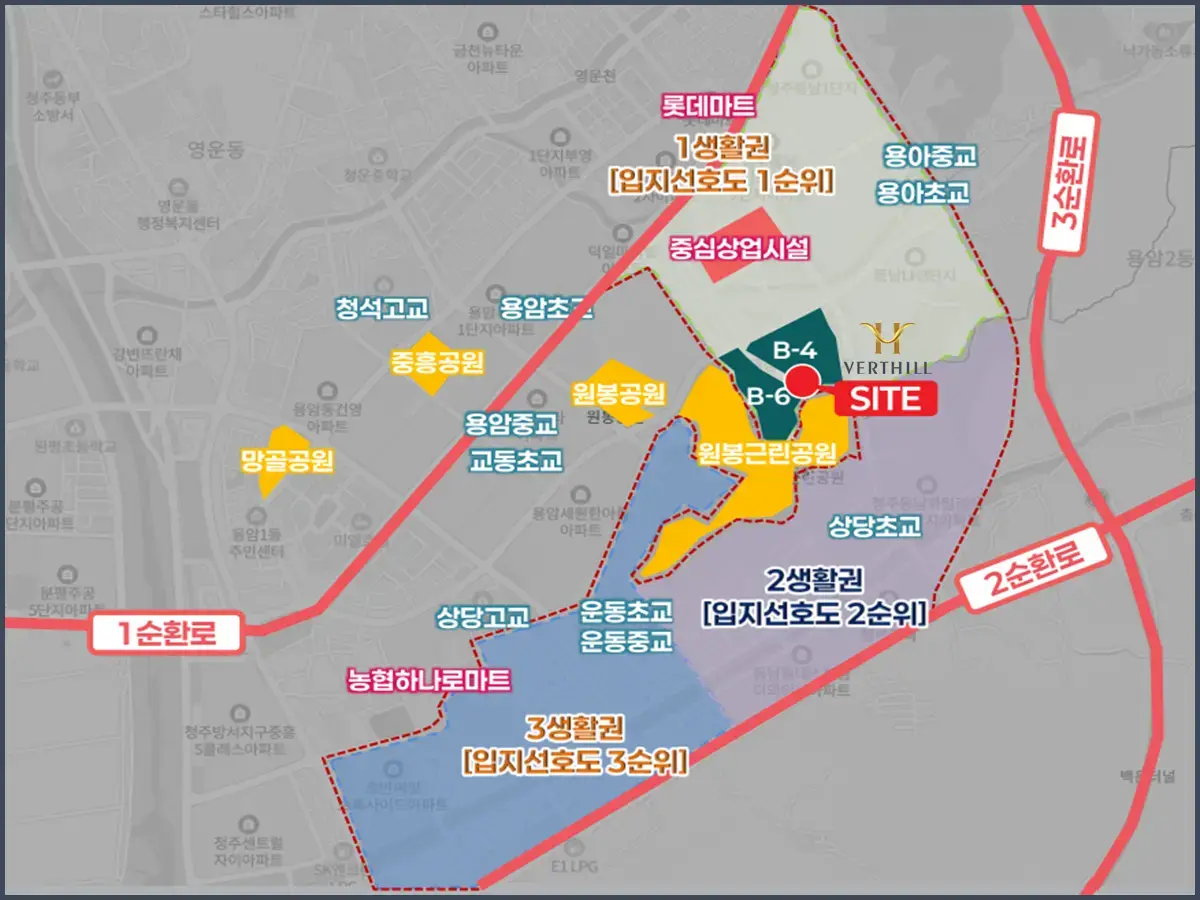 청주동남 대성베르힐 위치